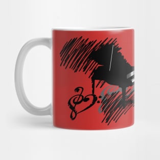 Grand Piano-rough sketch Mug